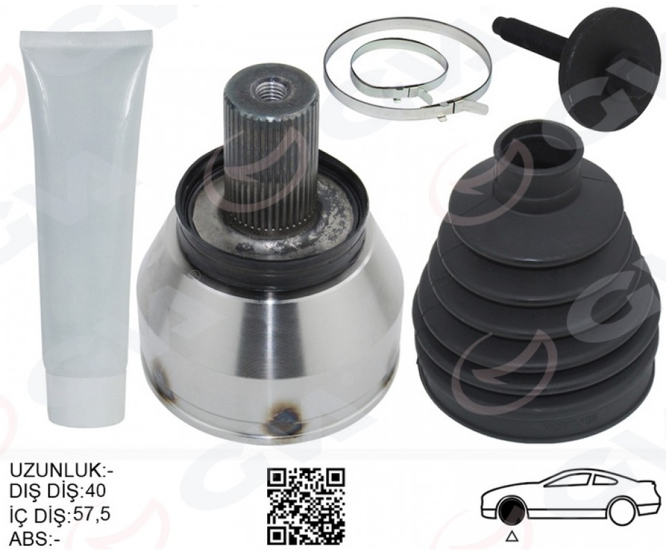 AKS KAFASI DIŞ ÖN SAĞ-SOL S60 II 10>V70 III 07-16 GALAXY 2.0 TDCi 06-15 MONDEO IV 2.0 TDCI 07-14