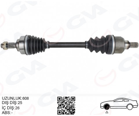 KOMPLE AKS SOL ON PSA 307 3A/C 1.6 A-T 00-07
