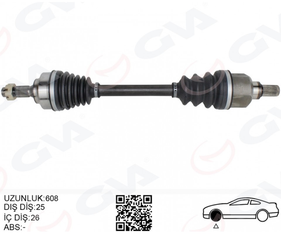KOMPLE AKS SOL ON PSA 307 3A/C 1.6 A-T 00-07