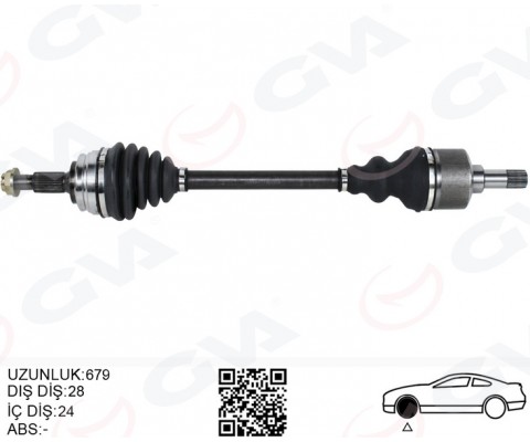 KOMPLE AKS SOL P308 14>21 1.2 VTI-1.6 BlueHDI RIFTER 1.5-1.6 HDI-BlueHDI ASTRA L 21>1.2 EB2 COMBO E 18> 1.2 EB2-1.5D PARTNER-BERLINGO 18> 1.5-1.6 BlueHDI MEKANİK VİTES 28x24x680