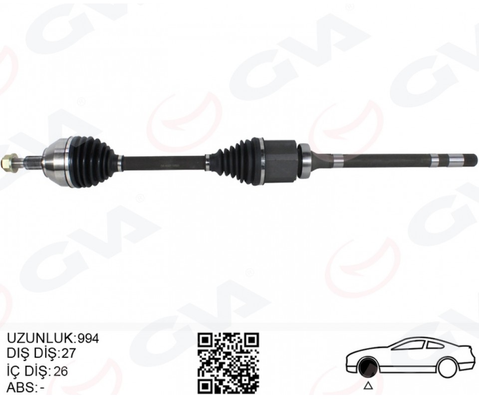 ON AKS KOMPLE SAG KUGA I 08>13 2.0 TDCI