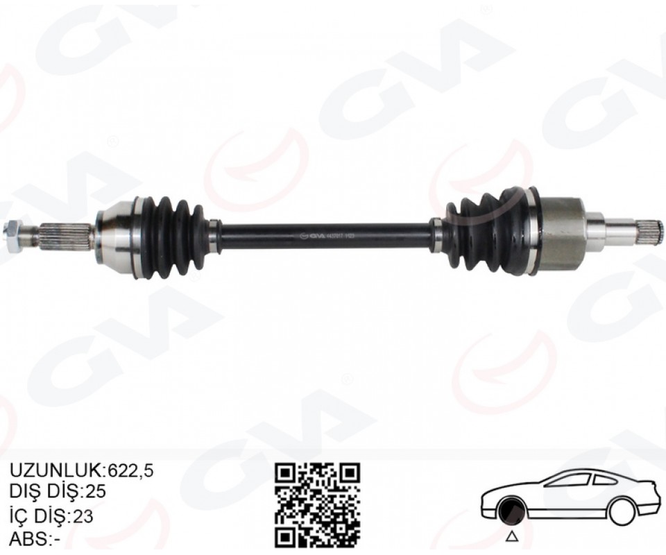 ÖN AKS KOMPLE SOL FORD FIESTA / FUSION 1.4TDCI / 1.6TDCI 02>11
