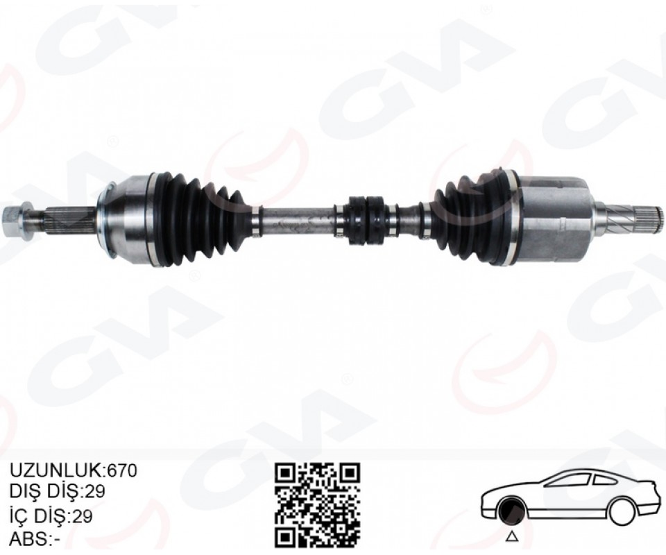 KOMPLE AKS SOL NISSAN QASHQAI 1.6L Dci R9M dizel J11 13-> OTOMATİK VİTES