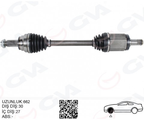 KOMPLE AKS ÖN SOL BMW X5 E70 F15 X6 F16 E71 E72 662MM