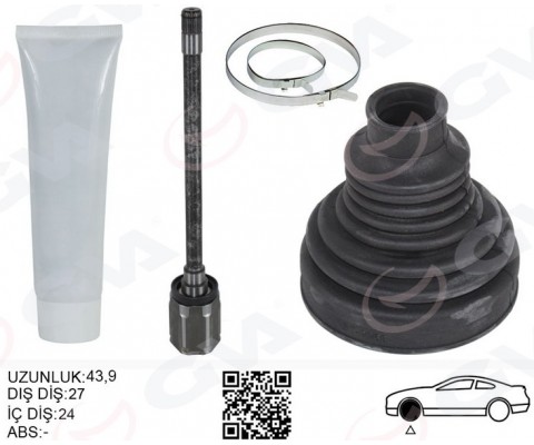 AKS MILI ÖN SAĞ BMW X5 E70 X6 E71 E72 SANZIMAN TARAFI UZUNLUK-> 567.5MM