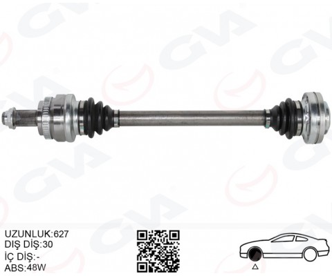 KOMPLE AKS ARKA SOL BMW X3 E83 04> 627MM