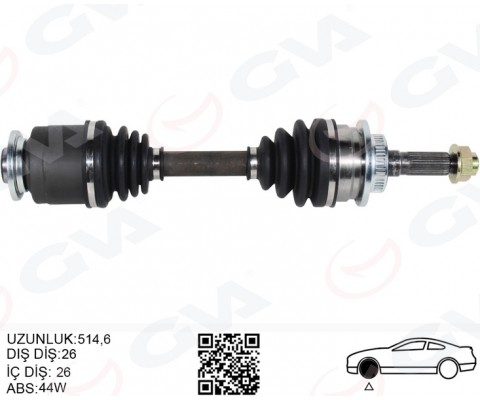 ON AKS KOMPLE SOL FORD RANGER 2.5TD 02>07 MAZDA BT50 02>0 6 ABS LI