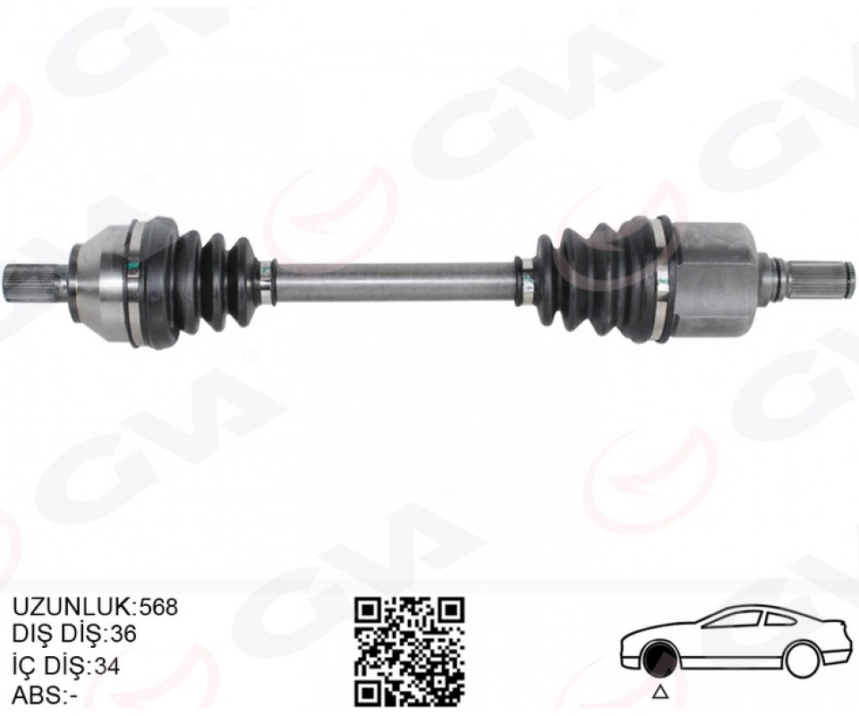 ÖN AKS KOMPLE SOL FOCUS II 04>09 1.6 TDCI CVT OTOM. DIZEL