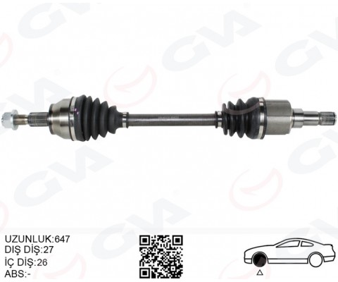 KOMPLE ÖN AKS SOL CONNECT 14> 1.6 TDCI
