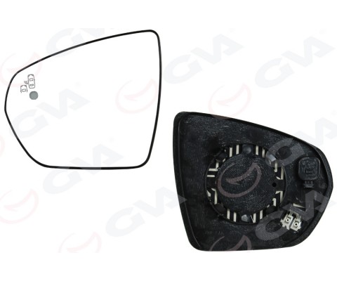 DIŞ DİKİZ AYNA CAMI SOL OPEL GRANDLAND 17> PEUGEOT P3008-P5008 16> CITROEN C5 AIRCROSS 18> ISITMALI KONVEKS BLIS Lİ