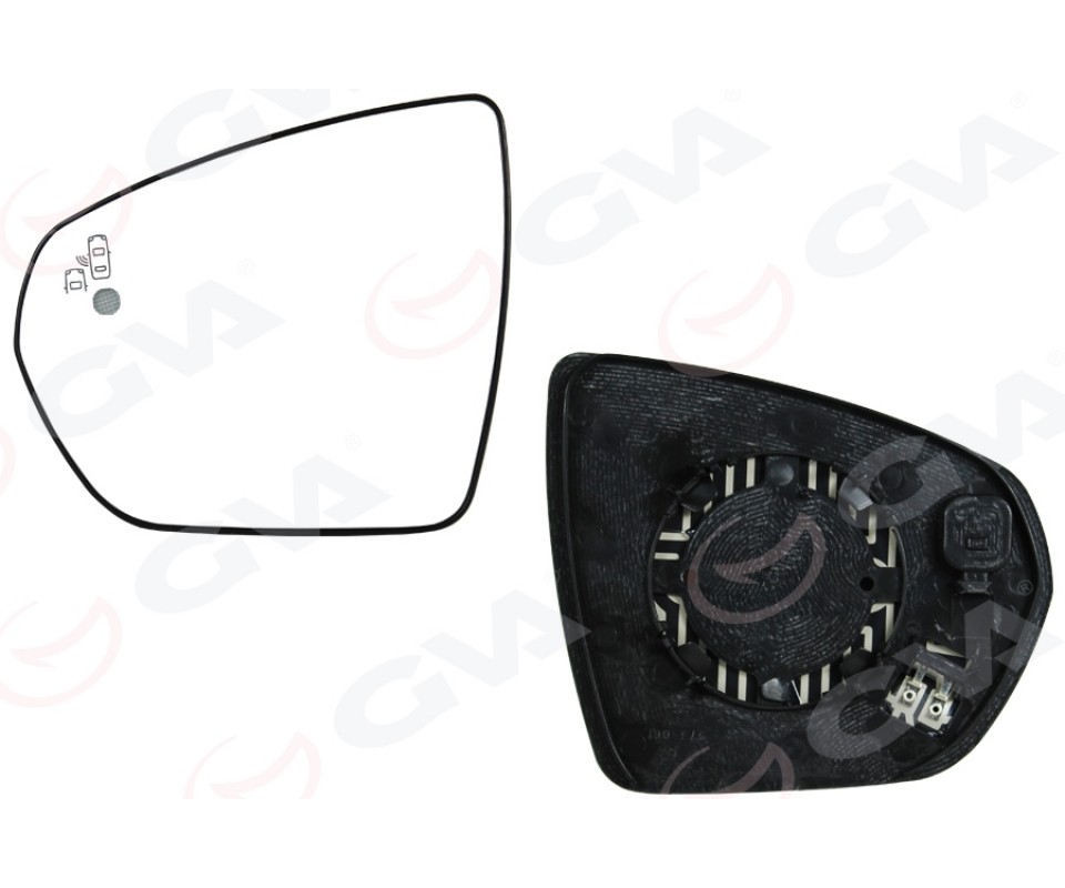 DIŞ DİKİZ AYNA CAMI SOL OPEL GRANDLAND 17> PEUGEOT P3008-P5008 16> CITROEN C5 AIRCROSS 18> ISITMALI KONVEKS BLIS Lİ