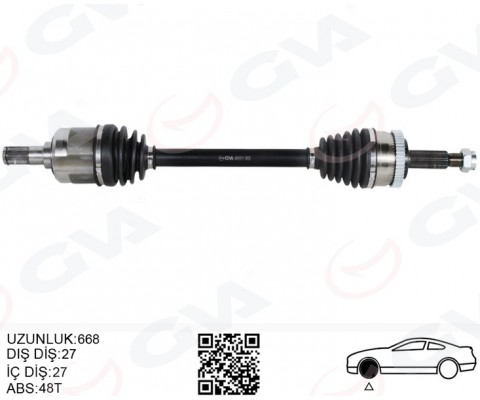 KOMPLE AKS ÖN SOL HYUNDAI TUCSON JM 2.0 CRDI ABSLI 04-10