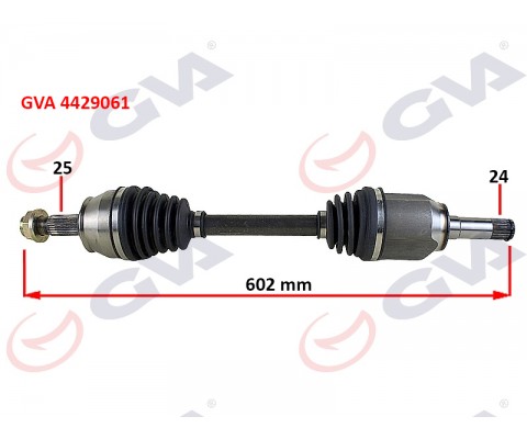 KOMPLE AKS SOL MİLLİ AKS LALE Lİ DOBLO 1.3 MJT 10> 602mm