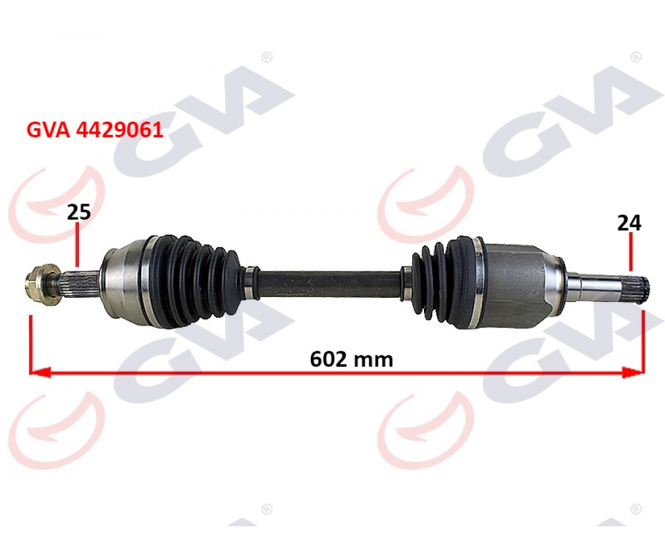 KOMPLE AKS SOL MİLLİ AKS LALE Lİ DOBLO 1.3 MJT 10> 602mm