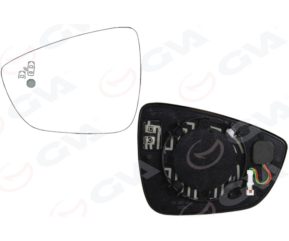 DIŞ DİKİZ AYNA CAMI SOL FOCUS IV 18> KÖR NOKTALI