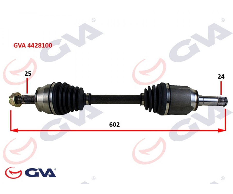 KOMPLE AKS SOL MİLLİ AKS LALE Lİ GRANDE PUNTO 1.3 MTJ 05- 75HP 602mm