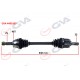 KOMPLE AKS SOL HYUNDAI ACCENT ERA 1.4L 1.6L G4EE G4ED benzinli 06-10 ABS li 25x25 - ABS 48 diş komple boy 640mm