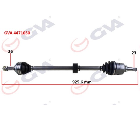KOMPLE AKS SAĞ TOYOTA COROLLA 1.6L 4A-FE AE101 AE111 92-00 / 1.3L 2E EE100 EE111 94-00 ABS SİZ ARAÇLAR İÇİN 26X23 KOMPLE BOY 925.6MM