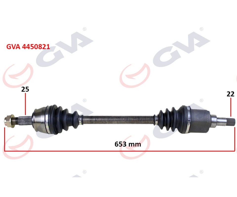 KOMPLE AKS SOL BIPPER 1.4 HDI 07 > 653mm