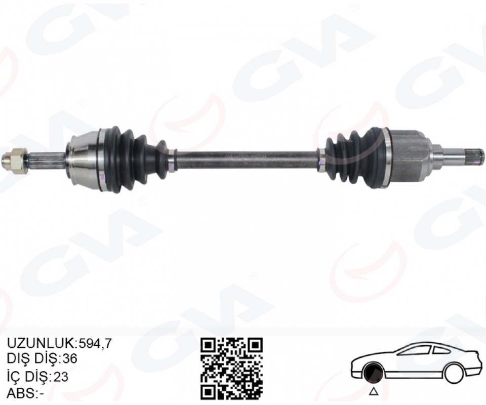 KOMPLE AKS SOL ON FIAT DOBLO 119.223 1.4 01-10