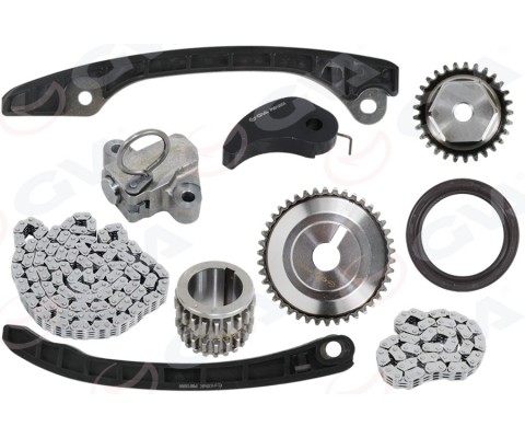 EKSANTRİK ZİNCİR SETİ NISSAN JUKE 1.6L HR16DE 4 enjektörlü F15E 06-> / NOTE 1.6L HR16DE 06-> / QAS HQAI 1.6L HR16DE J10 06-13 10 PARÇA