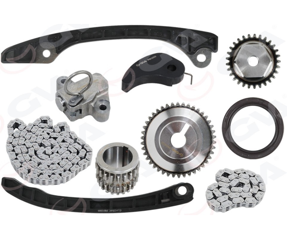 EKSANTRİK ZİNCİR SETİ NISSAN JUKE 1.6L HR16DE 4 enjektörlü F15E 06-> / NOTE 1.6L HR16DE 06-> / QAS HQAI 1.6L HR16DE J10 06-13 10 PARÇA