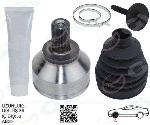 ÖN AKS KAFASI DIŞ SAĞ-SOL FOCUS II 03>11 C MAX 2.0TDCI 03>10 VOLVO S40 II 07>10 V50 07>10 T5