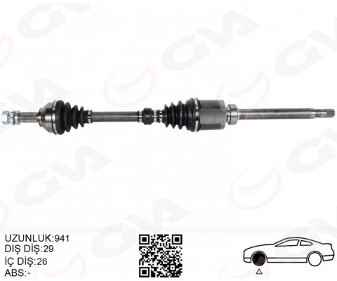 KOMPLE AKS SAĞ NISSAN QASHQAI 1.5L K9K J10 06-13 MANUEL VİTES