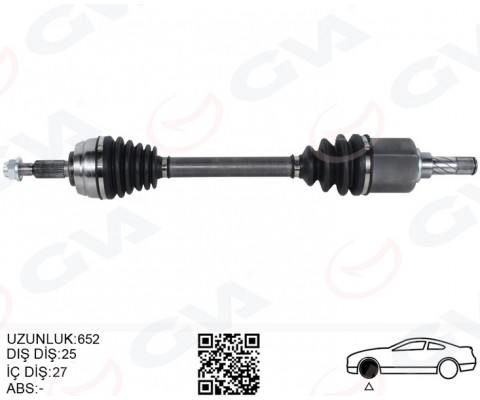 ON AKS SOL KOMPLE DACIA DUSTER 10> 1.5 dCi 4x4 6 ileri