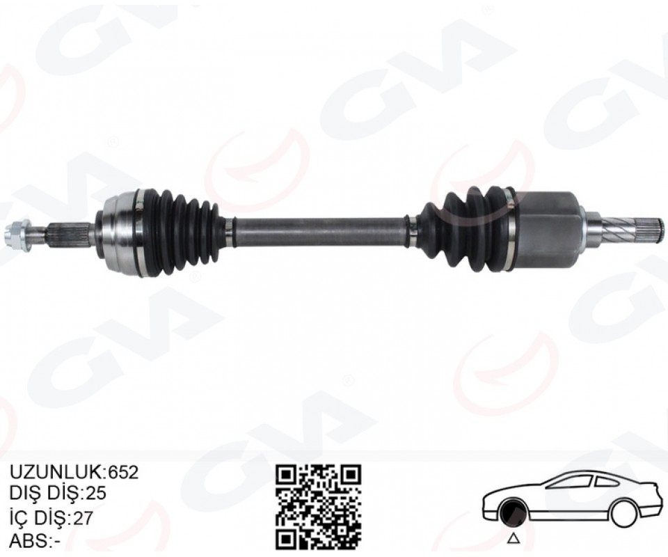 ON AKS SOL KOMPLE DACIA DUSTER 10> 1.5 dCi 4x4 6 ileri