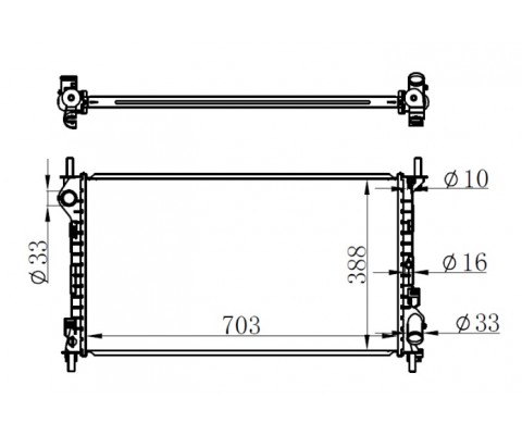 MOTOR SU RADYATORU CONNECT 1.8TDCI 75PS 90PS 110PS 02>KLIMALI 2 SIRA AL PL BRAZING