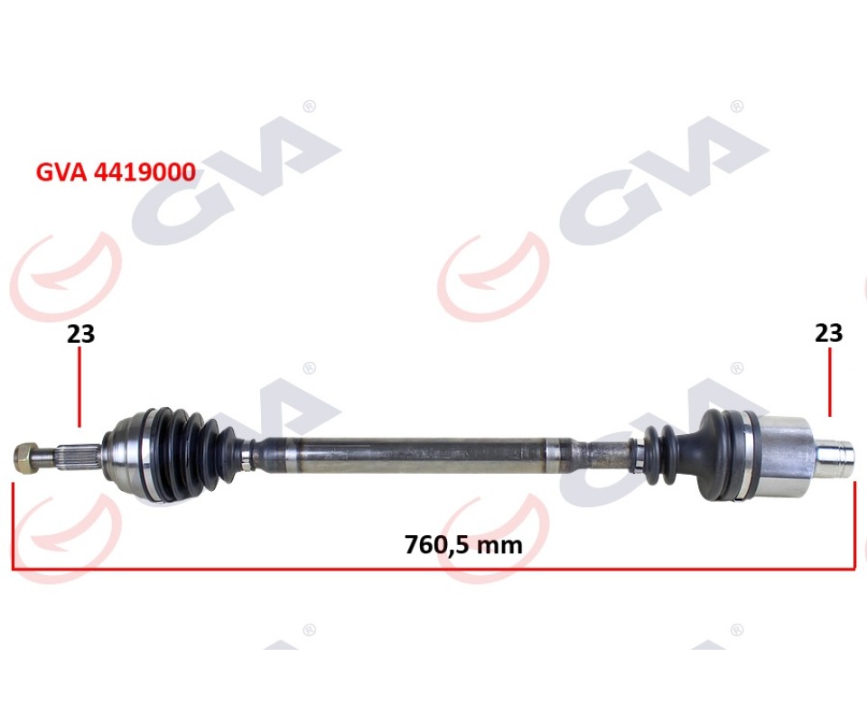 KOMPLE AKS SAĞ DACIA LOGAN-SANDERO 1.5 DCİ 04-12 760mm