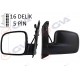 DIŞ DİKİZ AYNASI SOL CADDY 04> ELEKTRİKLİ ISITMALI ASFERİK 5 FİŞ VM-375EHAL