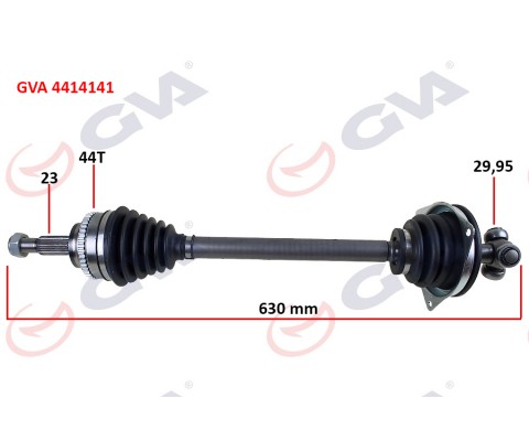 KOMPLE AKS SOL CLIO 2-KANGOO 2 1.5 DCI 02> ABS Lİ 630mm 44DİŞ Kalın Freze