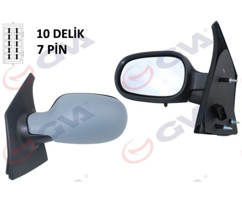DIŞ DİKİZ AYNASI SOL MEGANE SCENIC 97> ELEKTRİKLİ ISITMALI ASTARLI ASFERİK 5 FİŞ VM-133NEHPL