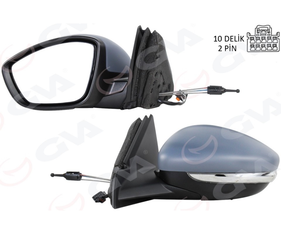 DIŞ DİKİZ AYNASI SOL MANUEL KATLANIR OPEL CORSA F 19> PEUGEOT P208 19> ELEKTRİKLİ-ASTARLI-ISITMALI