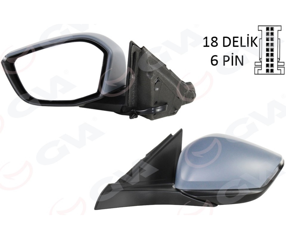 DIŞ DİKİZ AYNASI SOL OPEL ASTRA L 22> PEUGEOT P308 22> MANUEL KATLANIR