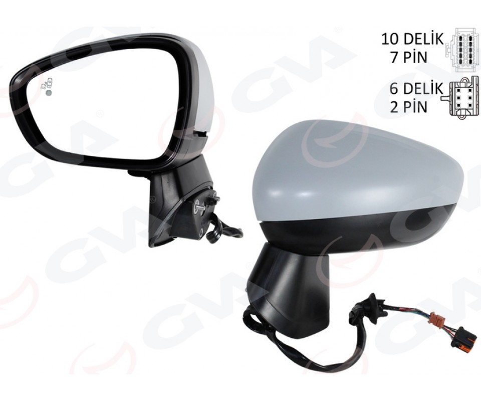DIŞ DİKİZ AYNASI KOMPLE SOL OPEL CROSSLAND 17> ELEKTRİKLİ KATLANIR