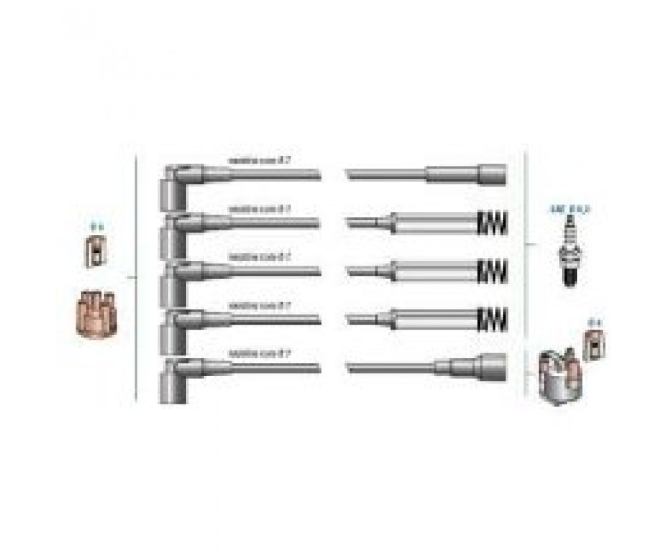 BUJİ KABLOSU TAKIMI LPG Lİ OPEL VECTRA A-ASTRA F-KADETT E 1.8-2.0 8V 18SV-18SE-C18NZ-C20NE
