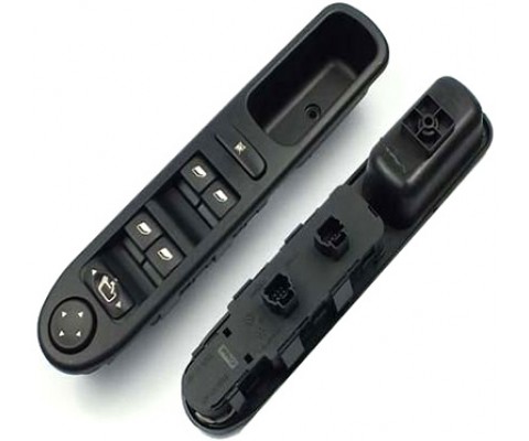 CAM AÇMA DÜĞMESİ ANAHTARI SOL ÖN PEUGEOT P307 00-09 DÖRTLÜ-MERKEZİ KİLİT DÜĞMELİ - AYNA AYARLI