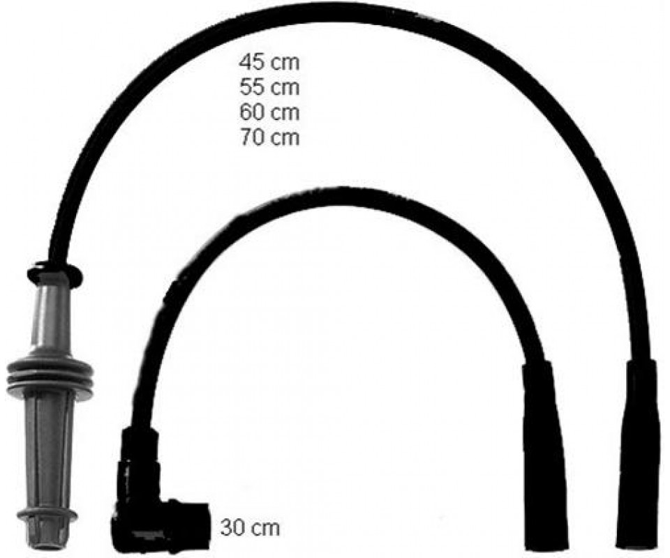 BUJİ KABLOSU P106 I-P205 I-P309 I-II-AX-BX-ZX 1.0-1.1-1.4 8V 91-96 5 Lİ SET