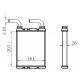 KALORİFER RADYATÖRÜ BRAZİNG FLUENCE DÜZ ÇIKIŞ BORULU 203X166X29 A/M