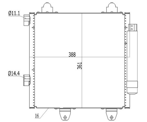 KLİMA RADYATÖRÜ KONDENSERİ P107 05>14 1.0İ 12V-1.4HDİ 05> C1 1.0İ 12V-1.4HDİ 05>