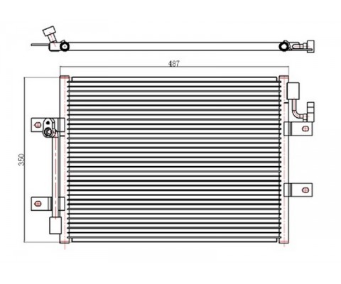 KLİMA KONDENSERİ ALBEA 1.3JTD 450x350x16