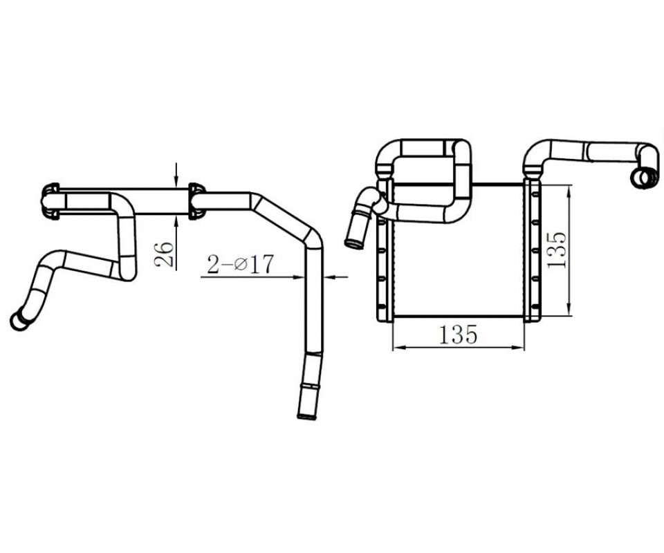 KALORİFER RADYATÖRÜ FORD RANGER 98> 2.5-3.0 TDCİ