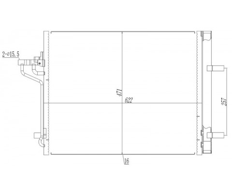 KLIMA RADYATORU FOCUS III 11>17 1.6 ECOBOOST C-MAX II 11> 1.6 ECOBOOST -2.0 TDCI