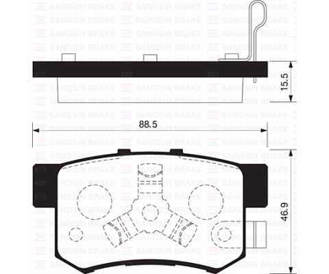 ARKA FREN BALATA HONDA CR-V 2.0L K20A4 RD8 kasa 02-06