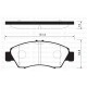 ÖN FREN BALATA KÜÇÜK TİP HONDA CIVIC 1.6L D16 SI enjeksiyonlu 92-95 1.4L D14A EURO 96-00 / JAZZ 1.4L L13A GD 02-08