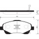ÖN FREN BALATA TOYOTA AVENSIS 2.0L 1AZ-FE 1AZFSE AZT250 03-08 / AVENSIS 1.6L 3ZZFE VVTi ZZT250 03-08 / VERSO 2.2L 2ADFTV AUR10 04-09