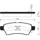 ARKA FREN BALATA NISSAN PATHFINDER 2.5L YD25DDTi DCi R51 4x4 05->